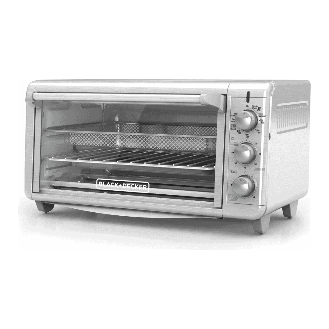 BLACK+DECKER Extra Wide Crisp 'N Bake Air Fry Toaster Oven