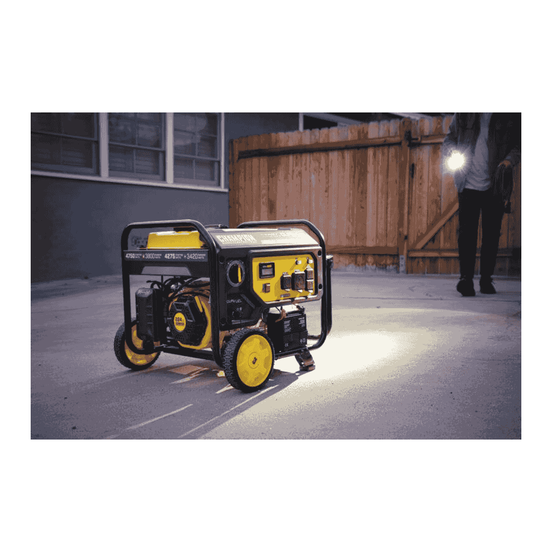 Champion 4750-Watt Dual Fuel Portable Generator with CO Shield