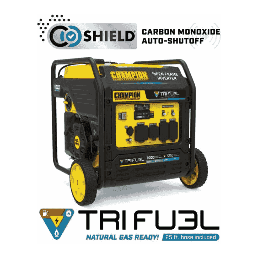 Champion 9000-Watt Tri-Fuel Inverter with CO Shield