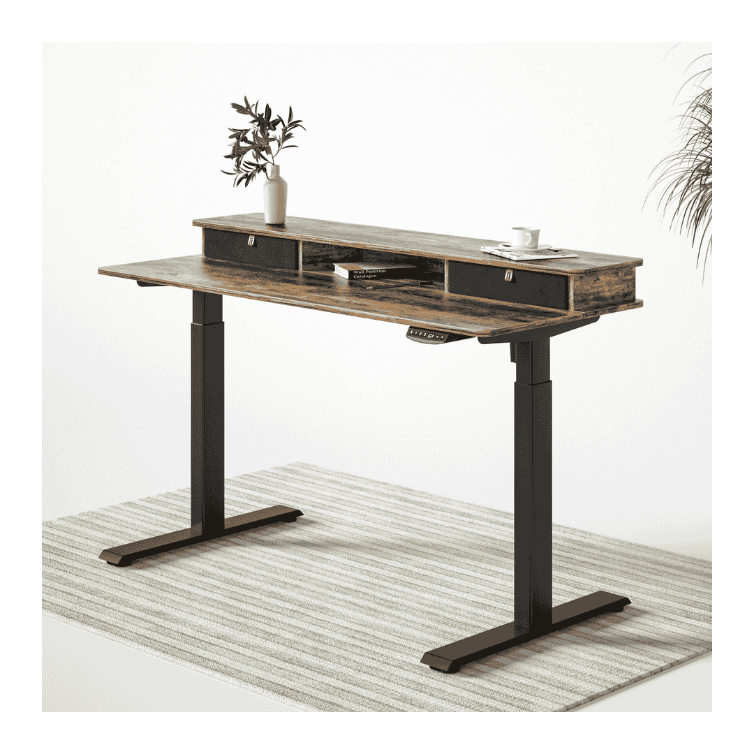 FEZIBO Brasa Double-Drawer Standing Desk 55x24