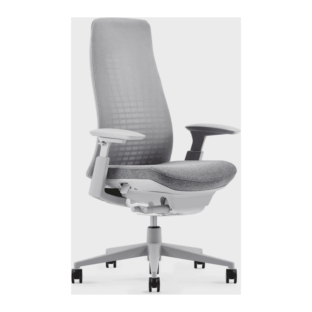 Haworth Fern Mesh, Silver Leaf without Optional Lumbar