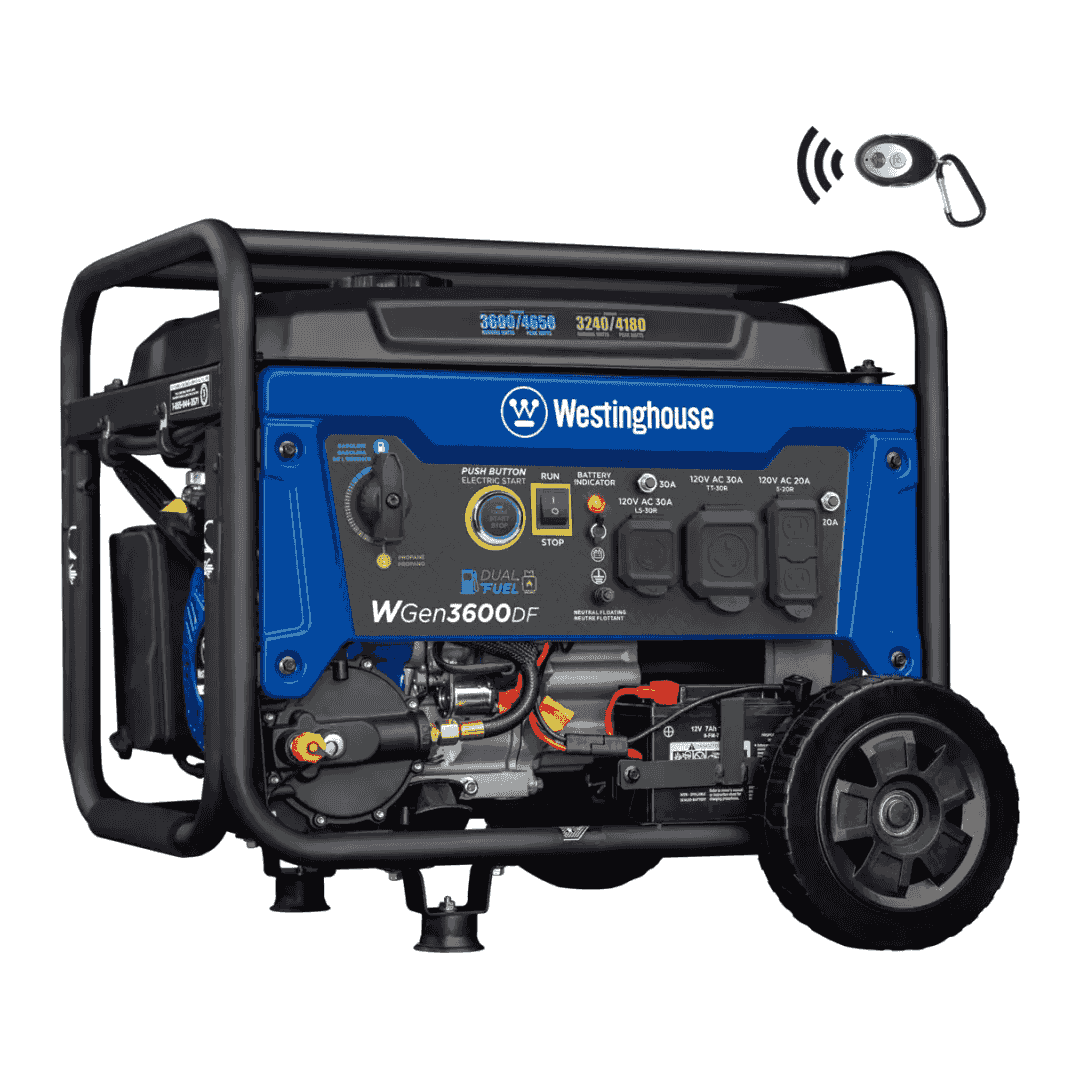 Westinghouse WGen3600DF Dual Fuel Generator